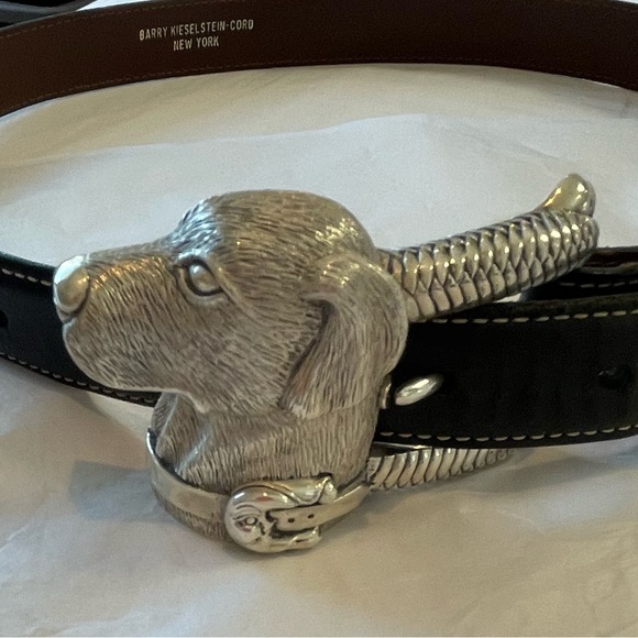 Large Labrador Barry Kieselstein-Cord Belt Sterling Silver Numbered Vintage 1989 - Picture 9 of 15